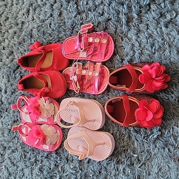 Old Navy Other - Lot of 5 sz 3-6 month infant shoes Bundle Baby Shoes